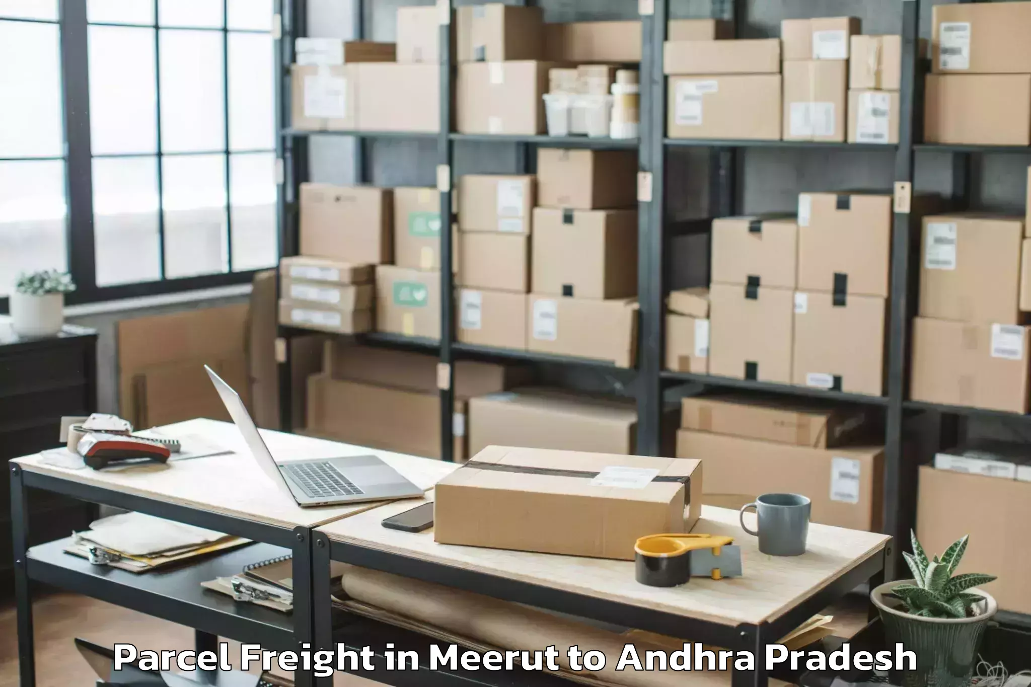 Comprehensive Meerut to Kathipudi Parcel Freight